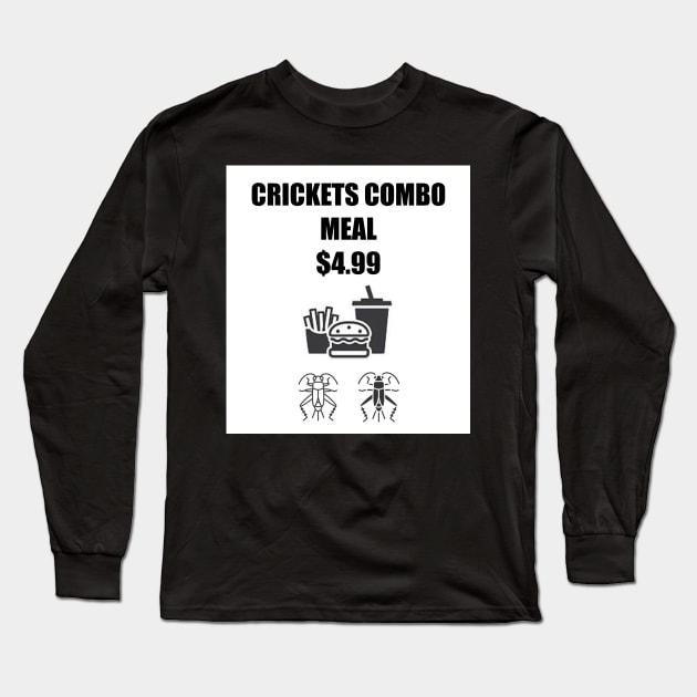 Crickets Combo Meal Long Sleeve T-Shirt by DMcK Designs